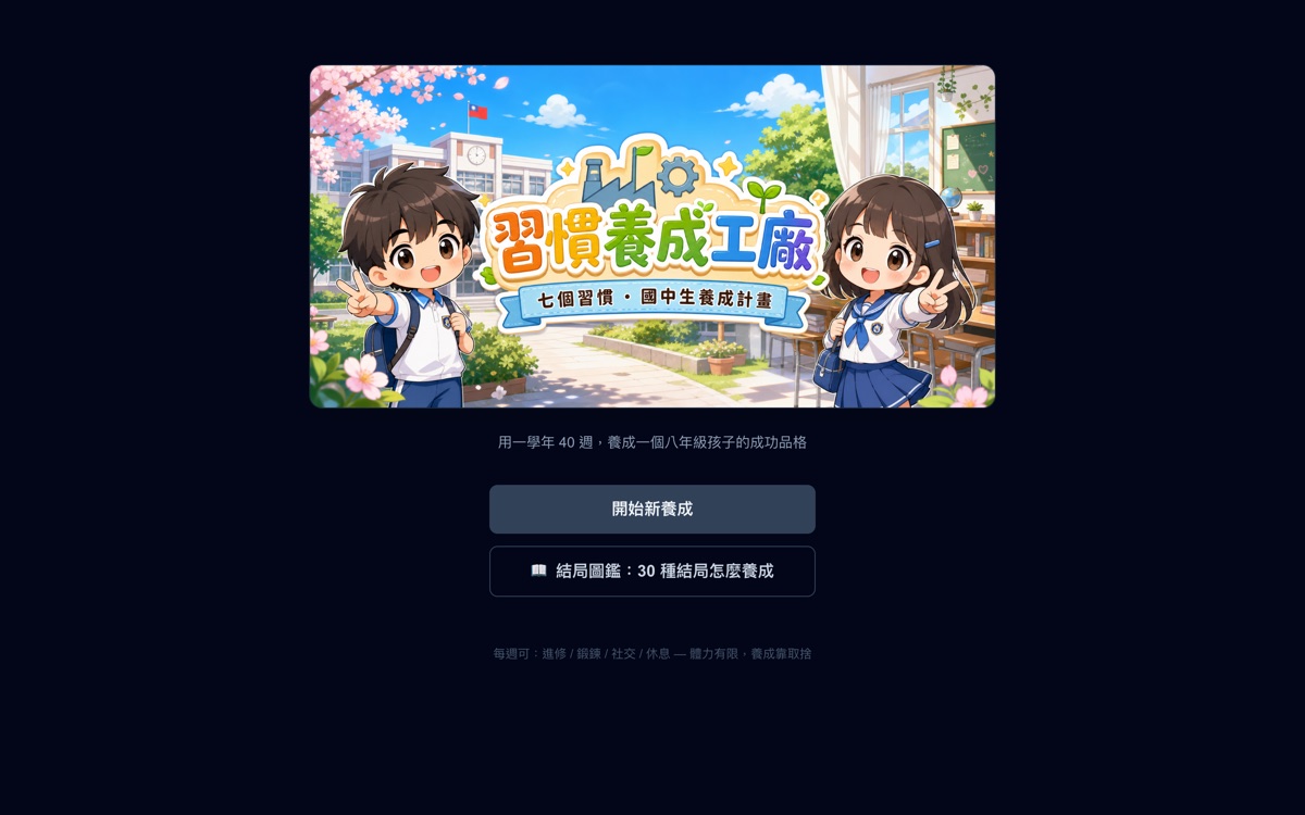 習慣養成工廠 畫面截圖